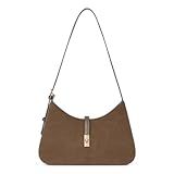 CLUCI Suede Purses for Women, Shoulder Suede Bag with Adjustable Strap, Handbag Hobo Bags