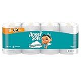 Angel Soft Toilet Paper, 16 Mega Rolls = 64 Regular Rolls, Soft and Strong Toilet Tissue