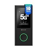 GlocalMe Numen Air 5G Mobile Hotspot, Portable WiFi Hotspot for Travel in 200+ Countries, Ultra High Speed Hotspot Device with Global 1.1GB Data, No SIM Card Required, 16 Connected Devices