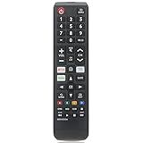 Universal Remote Control for Samsung TV, Samsung Remote Control Replacement, Compatible for Select TVs - with Netflix, Prime Video and Hulu Hotkey, Universal IR Remote Black (BN59-01315A)