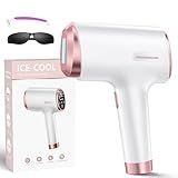 Ubroo IPL Laser Hair Removal Device - 41°F Ice Cooling Painless Laser for Women Men, Face Body Bikini, 21J Energy, 96% Hair Reduction, At-Home Professional Results