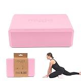 MYGA Yoga Block,Lightweight EVA Foam Yoga Brick,High Density Non-Slip Block for Yoga Poses, Pilates, Balance and Flexibility,Dusty Pink