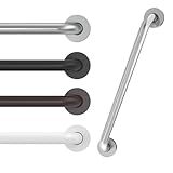 16 Inch Grab Bars for Wall Brush Nickel, Safety Shower Grab Bars for Seniors Elderly Handicapped, Handicap Grab Bars for Shower with Concealed Screws, Tesuchan