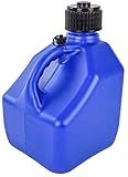 JEGS Square Blue Jug | 3-Gallon Capacity | Contoured Handle | Exterior Fluid Level Markings | Leak-Free Seal | Unbreakable Cap | Made In USA