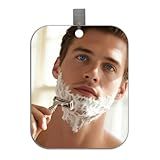 Shower Mirror Fogless for Shaving, Bathroom Accessories No Fog Shaving Mirror, 7"x5" Anti Fog Makeup Small Mirror Travel Camping, Shatterproof Men's Woman Wall Mirrors Hanging Locker