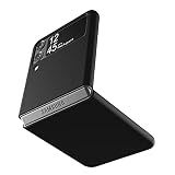 Cresee Case for Samsung Galaxy Z Flip 3 5G 2021, Slim Fit Matte PC Cover Phone Case for Galaxy Z Flip3 - Black