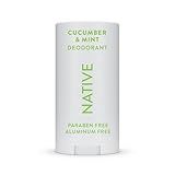 Native Aluminum-Free Clean Deodorant with Natural Derived Ingredients, 72HR odor control | Deodorant for Women and Men, With Baking Soda, Coconut Oil, Shea Butter | Cucumber & Mint