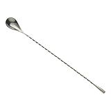 Barfly Teardrop Bar Spoon, End 11 13/16" (30 cm), Stainless Steel