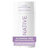 Native Deodorant Contains Naturally Derived Ingredients, 72 Hour Odor Control, Deodorant for Women and Men, Aluminum Free, Lilac & White Tea 2.65oz