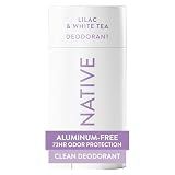 Native Deodorant Contains Naturally Derived Ingredients, 72 Hour Odor Control, Deodorant for Women and Men, Aluminum Free, Lilac & White Tea 2.65oz