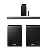 Samsung Q-Series Soundbar HW Q600F 3.1.2 ch Subwoofer (2025 Model) SpaceFit Sound Pro, Q-Symphony, Adaptive Sound + Samsung 9250S Wireless Rear Speaker Kit, Black (SWA-9250S/ZA, 2025)