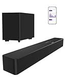 ULTIMEA Sound Bar with Wireless Subwoofer, 240W Peak Power, VoiceMX & BassMX, App Control, 2.1ch Soundbar for Smart TV, Adjustable Bass, HDMI, Optical, Bluetooth 6.0, Poseidon M30 (2026 Model)