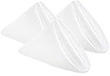 Utopia Home White Cloth Napkins (12 Pack, 18x18 Inches), Ideal Dinner Napkins for Party, Wedding and Lunch/Dinner