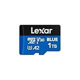 Lexar 1TB Blue Micro SD Card Up to 160MB/s, microSDXC UHS-I Memory Card with SD Adapter, C10, U3, A2, V30, Full HD, 4K UHD, High Speed TF Card