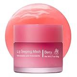 Sleeping lip mask, Nourish & Hydrate Lip Mask, Lip Balm, Lip Oil, Lip Skin Care, Hydrating, Moisturizing Lip Lines Night Sleep Anti-chapped Lip Cream (Berry)