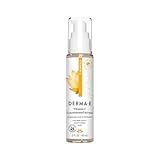 DERMA E Vitamin C Concentrated Serum, 2 Oz, with Hyaluronic Acid, Vitamin E & Aloe, All Natural, Antioxidant-Rich Concentrated Formula, Hydrating & Brightening Vitamin C Face Serum