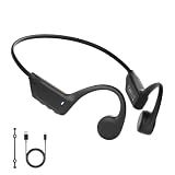 Gelecek Bone Conduction Headphones, Bluetooth 6.0 Open-Ear Ergonomic Wireless Sports Headphones, IPX5 Waterproof Sweatproof, 10H Playtime for Running, Gym, Training, Fitness