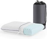Weekender Cooling Gel Memory Foam Camping Pillow – Travel Size, Ventilated Cooling Pillow for Side & Back Sleepers, Neck Support, Compact with Carry Bag, Washable Cover