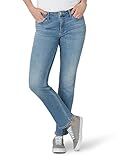 Lee Women's Legendary Mid Rise Straight Leg Jean Anchor 12 Short