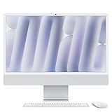 Apple 2024 iMac All-in-One Desktop Computer with M4 chip with 10-core CPU and 10-core GPU: Built for Apple Intelligence, 24-inch Retina Display, 16GB Unified Memory, 512GB SSD Storage; Silver
