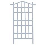 Dura-Trel Melrose 35 x 75 Inch Indoor Outdoor Garden Trellis Plant Support for Vines and Climbing Plants, Flowers, and Vegetables, White
