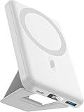 AOGUERBE Magnetic Power Bank, 10000mAh Foldable Wireless Portable Charger with USB-C Cable LED Display, for Mag-Safe Battery Pack 22.5W PD Fast Charging for iPhone 16/15/14/13/12 Pro/Pro Max/Plus/Mini