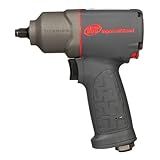Ingersoll Rand 2115TiMAX 3/8" Air Impact Wrench, 300 ft-lbs Torque, Titanium Hammer Case, Friction Ring Retainer, Pistol