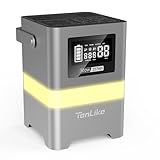 Portable Power Station, 300W Solar Generator 257Wh with Color LED Light, PD 100W Two-Way Fast Charge, AC Outlet Pure Sine Wave, DC, USB-A/USB-C, 120V Portable Power Bank for Camping Home Outdoor Use