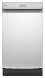 Sharp SDW4523MS 18-Inch Built-In Dishwasher, Stainless Steel, 47 dB, Third Rack, 8 Place Settings, 6 Wash Cycles