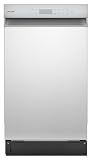Sharp SDW4523MS 18-Inch Built-In Dishwasher, Stainless Steel, 47 dB, Third Rack, 8 Place Settings, 6 Wash Cycles