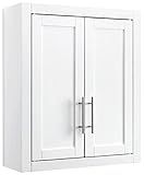 Crosley Furniture Savannah Wall Mounted Bathroom Storage Medicine Cabinet with Shelves, White