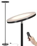 JOOFO LED Torchiere Floor Lamp with Remote, Stepless Dimmable Standing Lamp