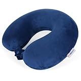 SAIREIDER Neck Pillows for Travel-Head Neck Support Travel Pillow for Traveling, Car, Home, Office Adjustable(Navy Blue)