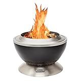 Cuisinart 24” Cleanburn Smokeless Fire Pit with Removable Base for Ash, Portable Wood Burning Outdoor Fireplace, Stainless Steel Smoke Free Outdoor Heater, Enhanced Airflow and Easy Cleanup