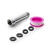 OFFO Shower Head Extension Arm, Shower Arm Extension Shower Head Extender Made of 304 Stainless Steel Shower Pipe Extension, Chrome 3 in