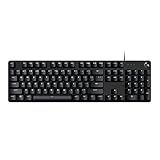 Logitech USB 2.0 G413 SE Full-Size Mechanical Gaming Keyboard - Backlit Keyboard with Tactile Mechanical Switches, Anti-Ghosting, Compatible with Windows, macOS - Black Aluminum
