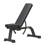 Cometofit Adjustable Bench, Professional Weight Bench, Incline Flat Decline Sit Up Bench,Dumbbell Stool (Black)