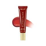 Absolute New York Gloss Slick Peptide Tinted Balm, Weightless and Non-Sticky, Soft Hydrated and Plump Lips (MLPT03 Strawberry Crush)