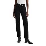 Levi's Women's Wedgie Straight Jeans, (New) Flash Black, 29