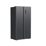 Upstreman 18.8 Cu.Ft Side By Side Refrigerator 36 Inch Counter Depth Full Size Fridge Black Kitchen Fridge SBS188