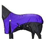 BARN & STABLE 600D Ripstop Lightweight Horse Turnout Sheet No Fill,Water-Resistant & Breathable Horse Blanket for Spring and Mild Weather, with Anti-Rub Fleece Withers