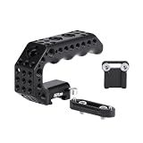 Nitze Quick Release NATO Handle with NATO Rail and Cold Shoe Adapter, Mini Ergonomic Camera Top Handle for Camera Rigs (Lil Stinger Series) - PA28M-AK