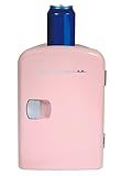 Frigidaire Mini Portable Compact Personal Fridge Cools & Heats, 4 Liter Capacity Chills Six 12 oz Cans, 100% Freon-Free & Eco Friendly, Includes Plugs for Home Outlet & 12V Car Charger - Pink