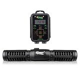 hygger Aquarium Wave Maker, Adjustable Cross Flow Pump with LED Display Controller, Magnetic DC 24V Aquarium Powerhead for Freshwater and Marine Reef Aquariums Up to 135 Gallon (18w)