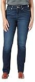Levi Strauss Signature Gold Women's Modern Straight Jeans Mid-Rise Stretch Denim (Available in Plus Size), Angel Island, 18 Regular