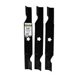 MaxPower 561747B 3 Blade Set for Many 54 in. Cut Craftsman, Husqvarna, Poulan Mowers Replaces OEM #'s 187256 and 532187256
