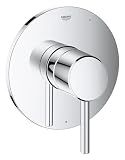 GROHE 14468000 Concetto Shower Valve Trim Kit with Pressure Balance Cartridge, Starlight Chrome