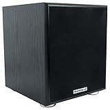Rockville Rock Shaker 6.5 Black 200W Peak/100W RMS Powered Home Theater Subwoofer, Class-D, Adjustable Crossover, 20Hz-200Hz, Compact Design, for Movies and Music