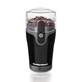 Hamilton Beach Fresh Grind Electric Coffee Grinder for Beans, Spices and More, Stainless Steel Blades, Removable Chamber, Makes up to 12 Cups, Black