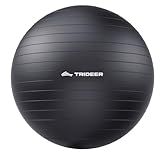 Trideer Yoga Ball for Exercise, Pilates, Core & Balance Training, Stability Ball for Pregnancy & Birthing Prep, Physical Therapy, Daily Stretching, Office Chair for Active Sitting, Quick Pump Included